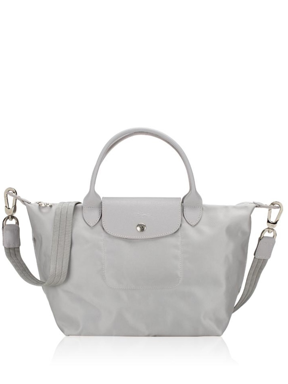 Longchamp Le Pliage Neo Grey Tote/Crossbody Bag